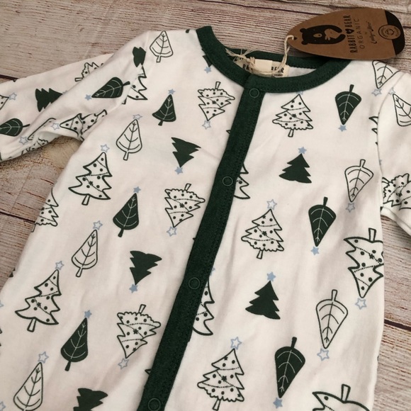 Rabbit + Bear Footsie & Beanie Set - NEW - Picture 3 of 3